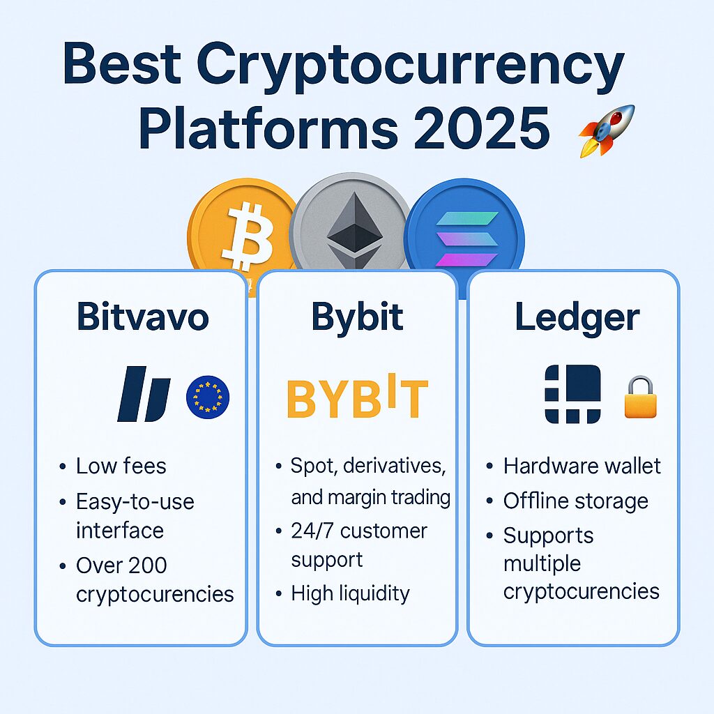 Best Cryptocurrency Platforms comparison 2025